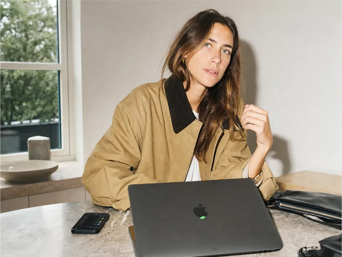 woman and a laptop